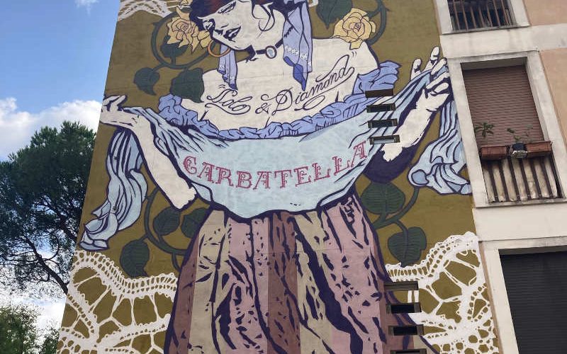 Roma Mia street art Rome Garba sa femme